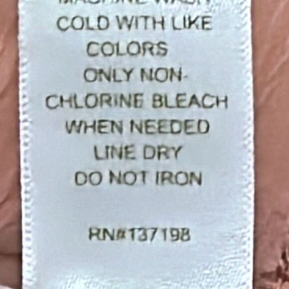 House Of Harlow Women's L Textured Satin Wide Leg Pants Blush Pink Pull On New - Picture 9 of 9